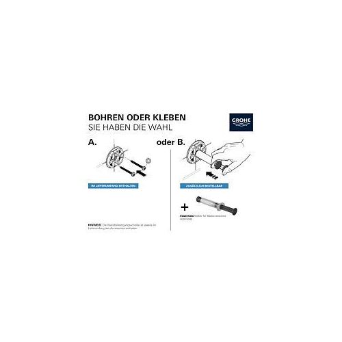 Grohe Essentials Seifenschale 40444001 Seifenschale mit Halter, chrom