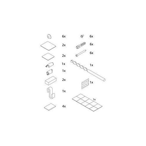 Kermi Liga Montage-Kleinteile 2534884 Eckeinstieg 2-teilig mit Festfeldern LI EPR/L