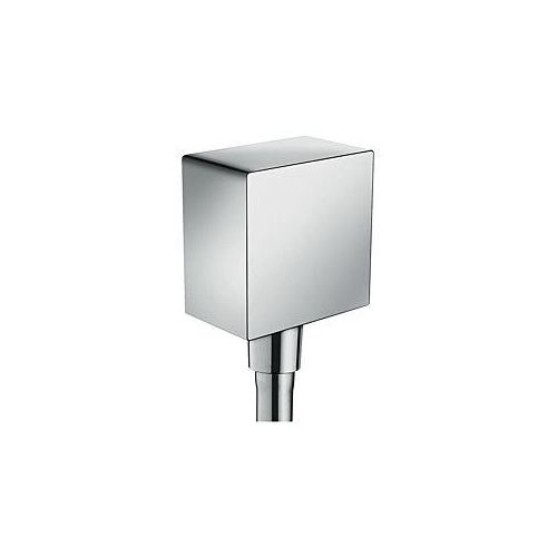 hansgrohe Fixfit Square Schlauchanschluss 26455000 chrom, Rückflussverhinderer und Kunststoffwinkel