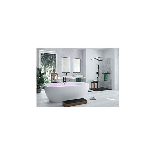 Hoesch iSENSI Oval-Badewanne 3894.010 190x90cm, weiß, 235 l, mit Überlaufbefüllung, weiß