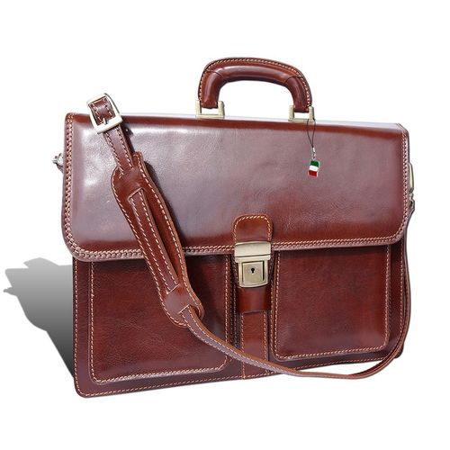 Aktentasche Businesstasche braun Florence Tasche Leder D2OTF149N