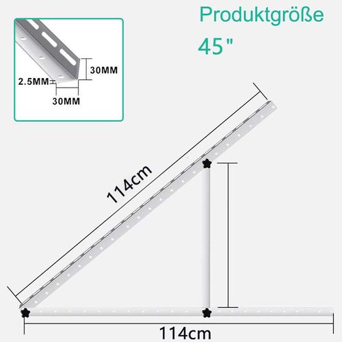 INF Aluminium Solarpanel Dreieck Halterung XL