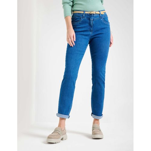 Raphaela by Brax Damen Five-Pocket-Hose Style LAURA NEW STONED, denim blau, Gr. 42K Image