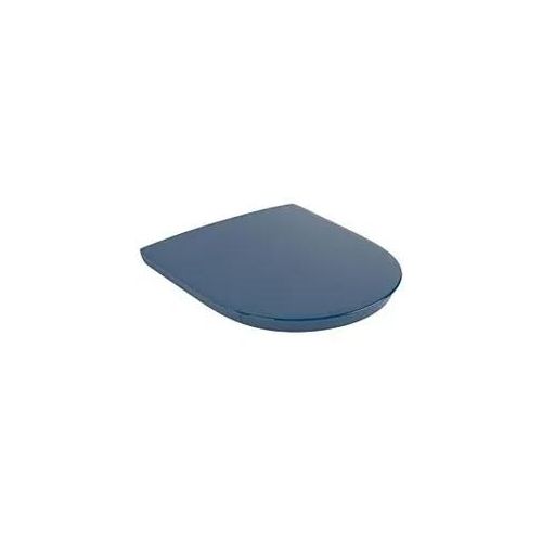 Villeroy und Boch ViCare WC-Sitz 9M7261P1 durchgehende Scharnierwelle, Scharniere Edelstahl, blau AntiBac