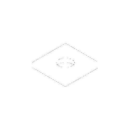 Dornbracht Rosette eckig, Spender 092778043-08 platin