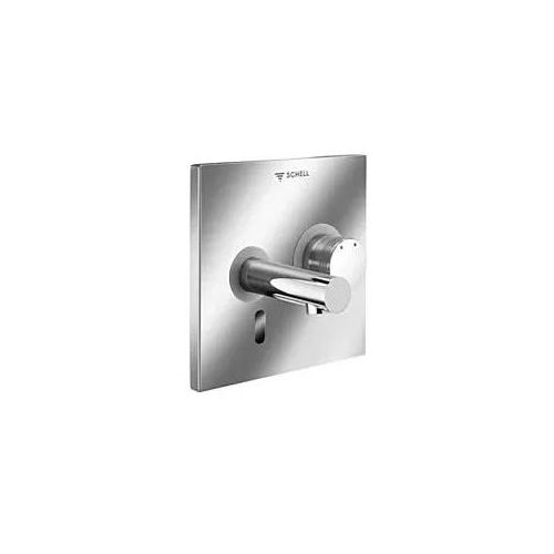 Schell Linus Fertigmontageset 019360699 Frontplatte Messing, 230 mm Auslauf, Infrarot-Sensor-Elektronik, Mischwasser, ohne Stromversorgung