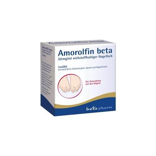 Amorolfin beta 50 mg/ml wirkstoffhaltiger Nagellack