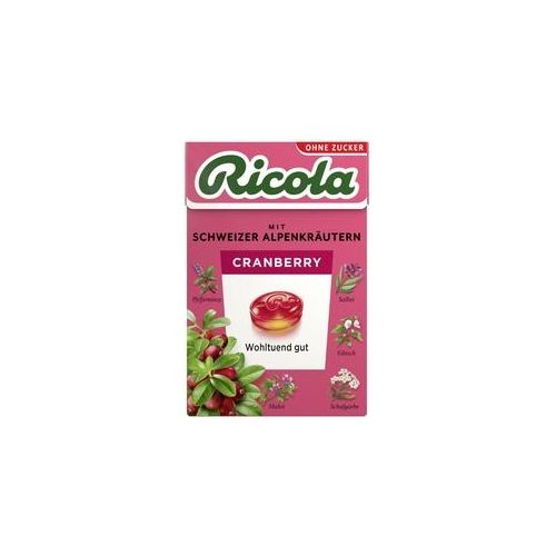 Ricola Cranberry Schweizer Kräuterbonbon zuckerfrei