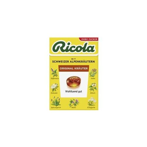 Ricola Kräuter Original Schweizer Kräuterbonbon zuckerfrei