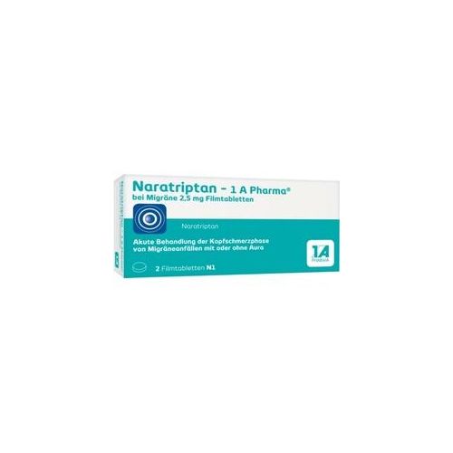 Naratriptan-1A Pharma bei Migräne 2,5mg