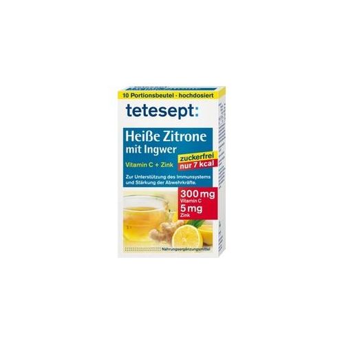 tetesept Heiße Zitrone mit Ingwer + Vitamin C + Zink zuckerfrei