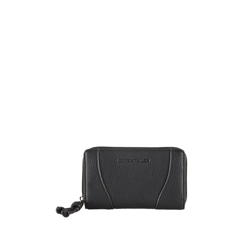 TOM TAILOR Damen TTMALIA Portemonnaie mit Reißverschluss, schwarz, Uni, Gr. ONESIZE