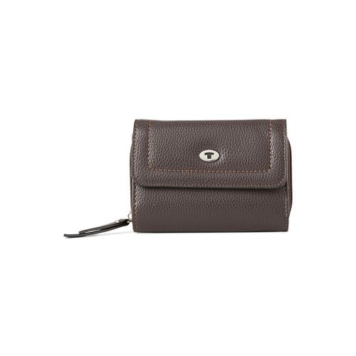 TOM TAILOR Damen TTLILLY Portemonnaie mit Logo Coin, braun, Uni, Gr. ONESIZE
