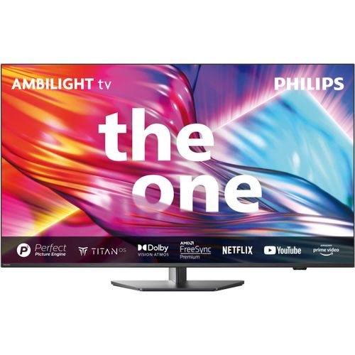 PHILIPS LED-Fernseher, G (A-G), Fernseher, grau (anthrazit), 43