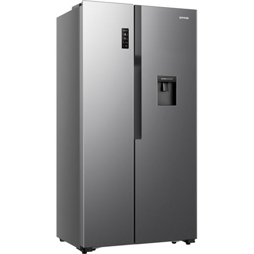 D (A bis G) GORENJE Side-by-Side Kühlschränke grau