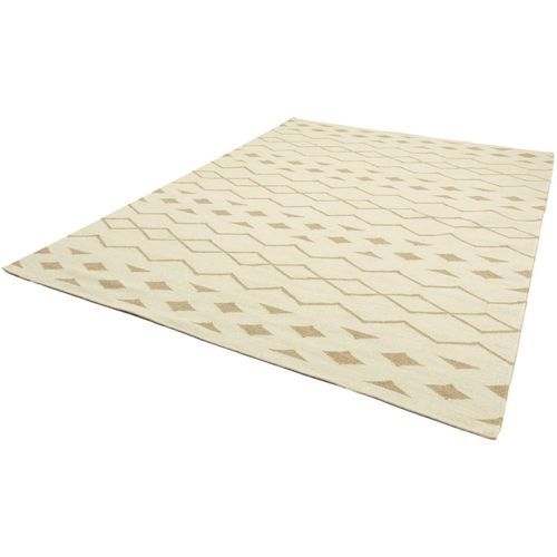 Wollteppich MORGENLAND "Kelim Teppich Miami" Teppiche Gr. B: 160cm, L: 230cm, beige Kelimteppich