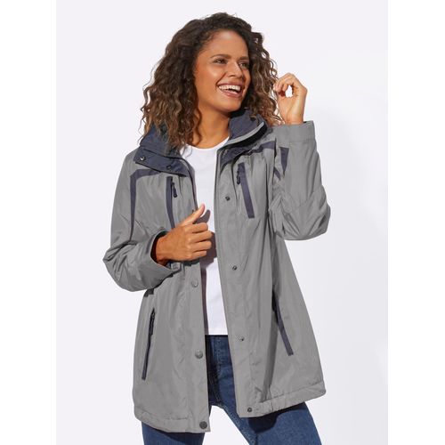 Funktionsjacke CASUAL LOOKS, Damen, Gr. 18, grau, 100% Polyester, unifarben, Jacken