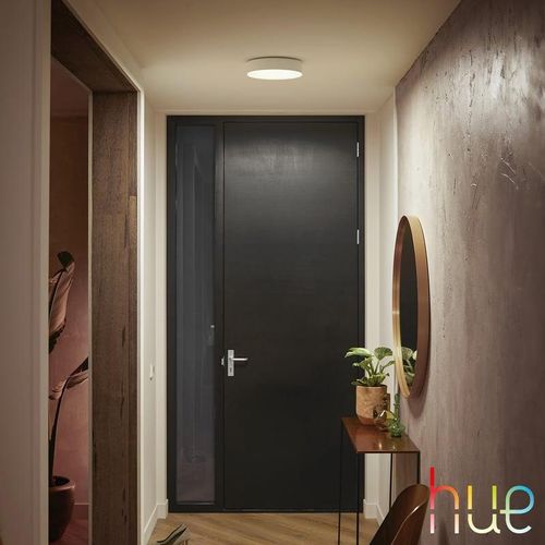 PHILIPS Hue Enrave LED Deckenleuchte mit Dimmer, 8718696176412,