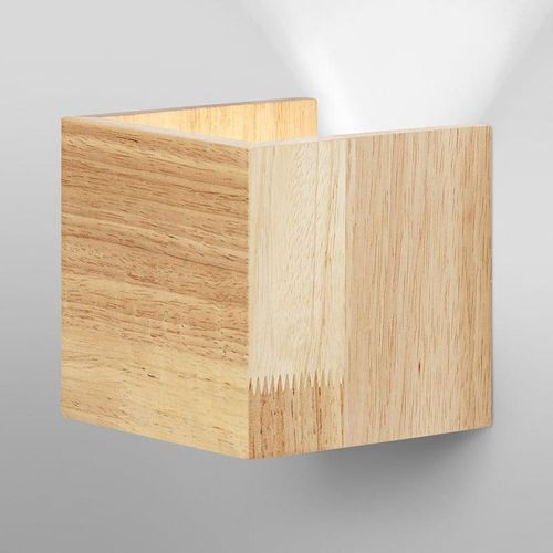 LEDVANCE Smart+ Orbis Wood Square LED Wandleuchte mit Dimmer und CCT, 4058075574250,