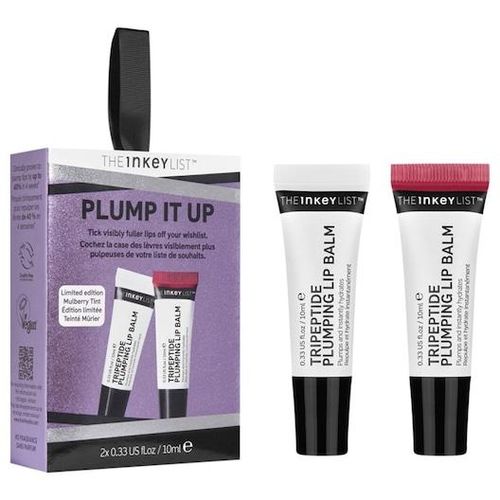 The INKEY List Lippen Pflege Plump it up Tripeptide Plumping Lip Balm - Original 10 ml + Tripeptide Plumping Lip Balm – Mulberry Tint 10 ml