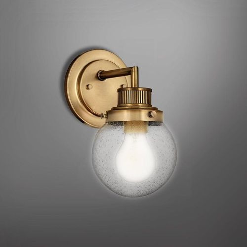 Elstead Lighting Poppy Wandleuchte 1-flammig, QN-POPPY1-HB-BATH,