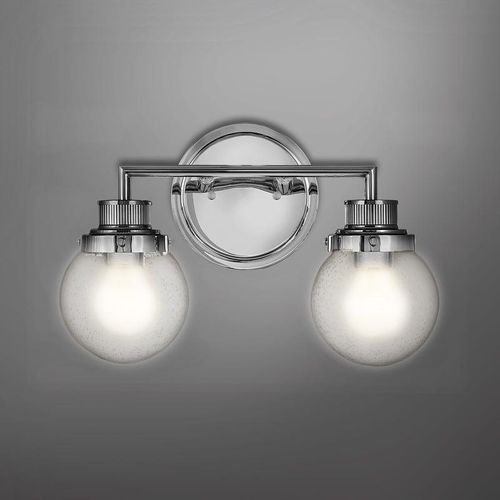 Elstead Lighting Poppy Wandleuchte 2-flammig, QN-POPPY2-PC-BATH,