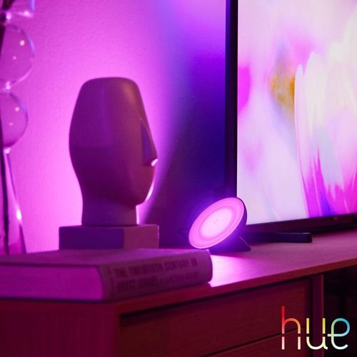 PHILIPS Hue Bloom LED RGB Tischleuchte mit Dimmer, 8718699771126,