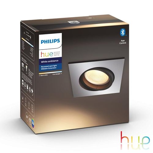 Philips Hue Milliskin Einbauleuchte Erweiterung, GU10, 8719514338586,