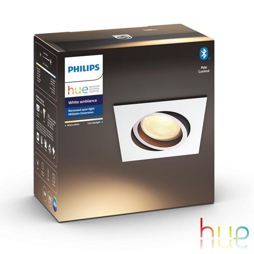 Philips Hue Milliskin Einbauleuchte Erweiterung, GU10, 8719514338609,