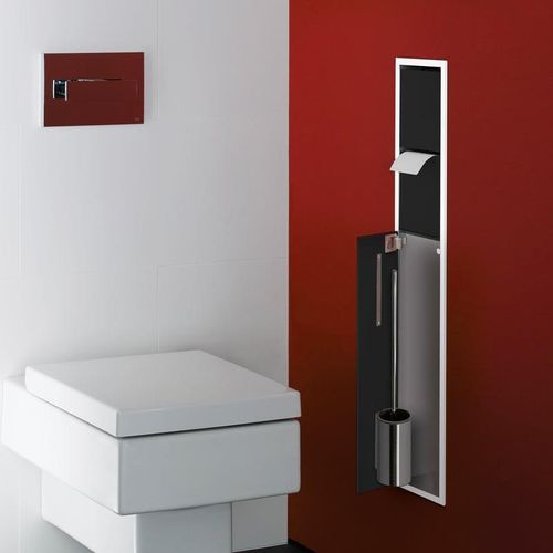 Emco Asis WC-Modul, mit Bürstengarnitur, mit Papier- und Reservepapierhalter, 975027950,