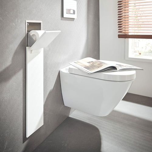 Emco Asis Pure WC-Modul, mit Bürstengarnitur, mit Papier- und Reservepapierhalter, 975551301,