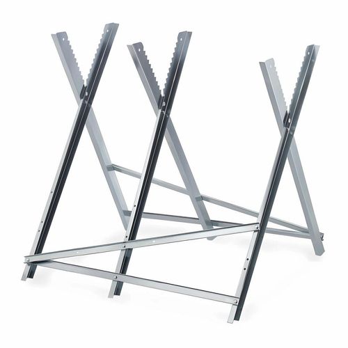 GARMIO® Sägebock Holzsägebock klappbar, silber 150kg, verzinkt zusammenklappbar