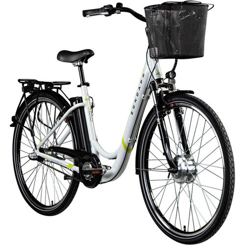 Z510 E Bike Damenfahrrad ab 155 cm Rücktritt Pedelec 28 Zoll Fahrrad mit tiefem Einstieg Hollandrad