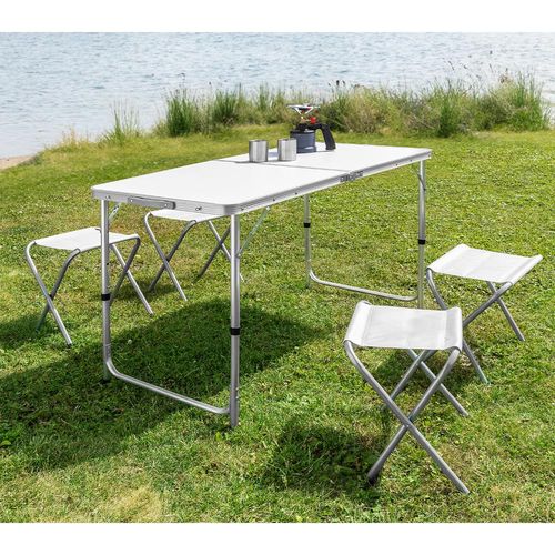 Camping Klappbarer Tisch Set 5-tlg.