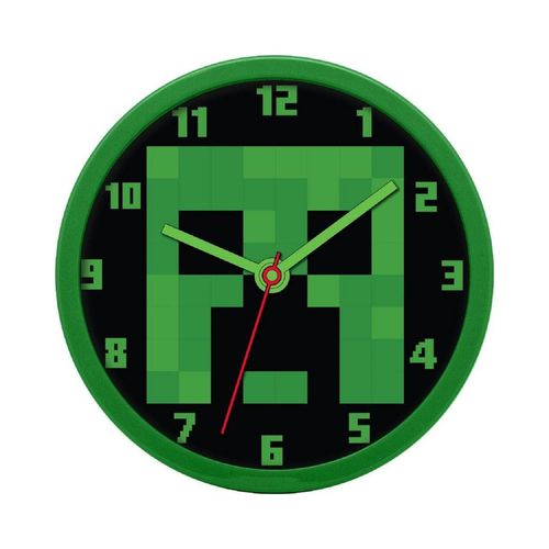 Minecraft analoge Wanduhr mit 25cm Durchmesser: Stilvolle Zeitmessung für Gamer