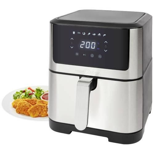 Profi Cook PC-FR 1269 H Heißluft-Fritteuse 8 l 1800 W Edelstahl, Schwarz