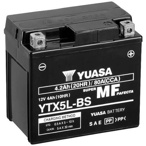 Yuasa YTX5L Motorradbatterie 12 V 4 Ah