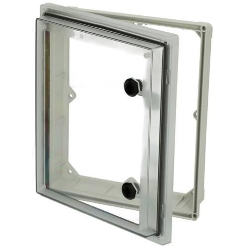 Fibox PW 292409 T Sichtfenster Deckel Transparent, Doppelbart, UV-beständig (L x B x H) 88 x 244 x 291 mm Polycarbonat Grau 1 St.