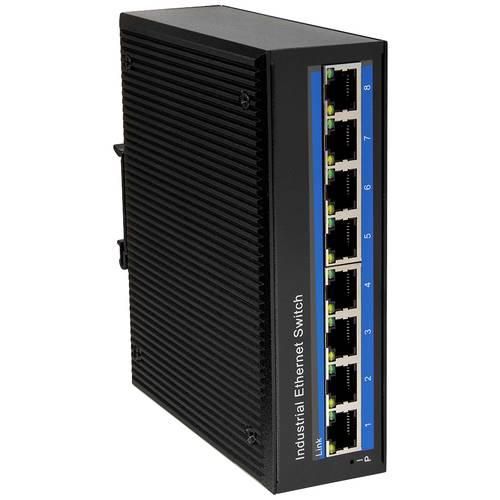 LogiLink NS203P Industrial Ethernet Switch 8 Port 10 / 100 / 1000 MBit/s PoE-Funktion