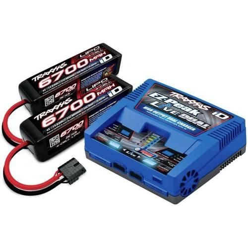 Traxxas EZ-Peak Live Dual +2x LiPo-Akku Modellbau-Ladegerät 26 A LiPo, NiMH Minus-Delta-U Abschaltung, Akkuerkennung, Temperaturüberwachung