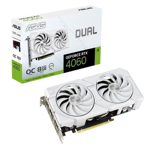 ASUS Dual GeForce RTX 4060 EVO White OC Edition 8GB GDDR6