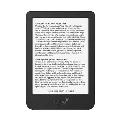 tolino shine color - Schwarz, eBook-Reader