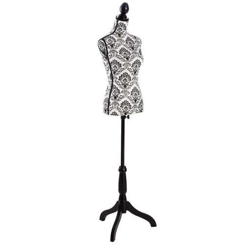 tectake® Schneiderpuppe, Torso, aus Schaumstoff, höhenverstellbar, 133 - 168 cm