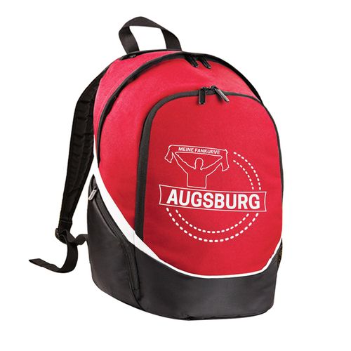 multifanshop Rucksack - Augsburg - Meine Fankurve - Druck weiß - Tasche