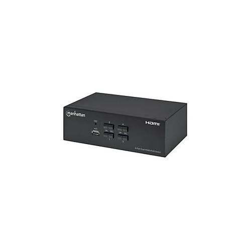 Manhattan 153539 - KVM-/Audio-/USB-Switch - 4 Anschlüsse