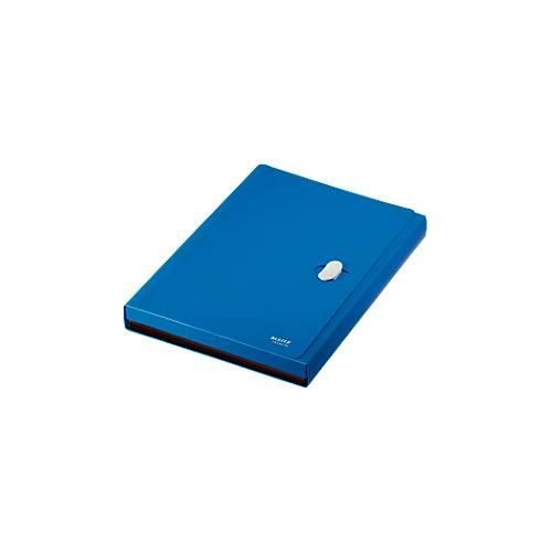 Leitz® Dokumentenmappe Recycle, A4, bis 250 Blatt, 5 Fächer & Ablagefach, blickdicht, 100 % recycelbar, Blauer Engel, Kunststoff, blau