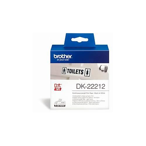 Brother Endlos-Etikett DK-22212, 62mm x 15,24m, Film weiß