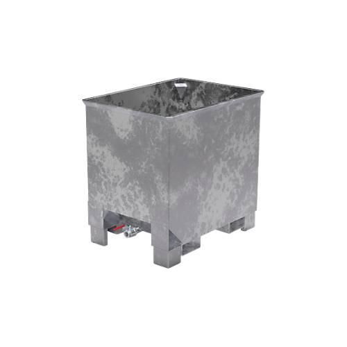 Behälter für Routenzüge Typ CS 30, 3-fach stapelbar, Inhalt 0,3 m³, bis 500 kg, verzinkt
