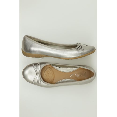 Clarks Damen Ballerinas, silber, Gr. 5.5