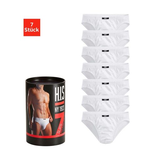 H.I.S Slip »Unterhosen für Herren«, (Dose, 7 St.), aus Baumwoll-Mix in einer Dose verpackt